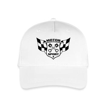 Motorsport 1c - Organic Kids’ Baseball Cap - white - Front