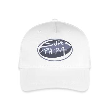 Super papa - Casquette de baseball bio Enfant - blanc - Devant