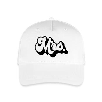 Mrs. Matching Paar Verlobung Hochzeit Flitterwochen - Kinder Bio Basecap - Weiß - Vorne