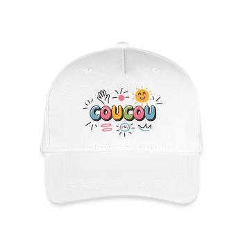 Design Joyeux - Coucou - Casquette de baseball bio Enfant - blanc - Devant