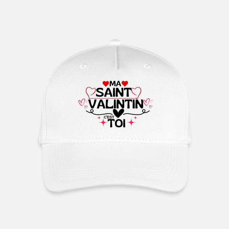 Mein Valentinstag bist du! - Kinder Bio Basecap - Weiß