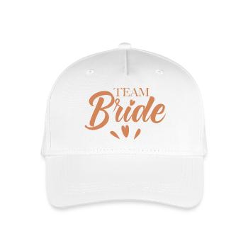 Team Braut Junggesellenabschied - Kinder Bio Basecap - Weiß - Vorne