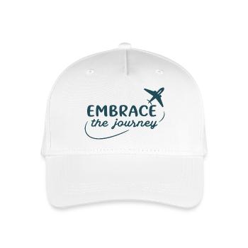 Embrace the Journey - Organic Kids’ Baseball Cap - white - Front