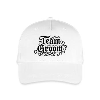 Team Groom Junggesellenabschied - Kinder Bio Basecap - Weiß - Vorne