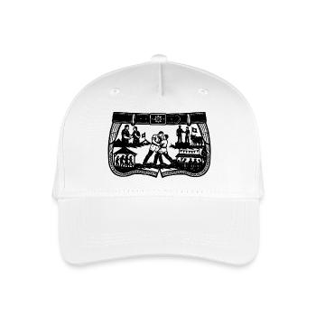 Schwingfest_2_Black - Organic Kids’ Baseball Cap - white - Front