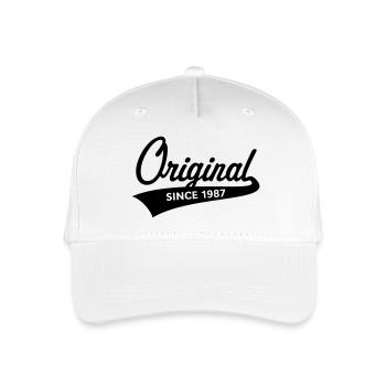 Original depuis 1987 (année de naissance, anniversaire / b) - Casquette de baseball bio Enfant - blanc - Devant
