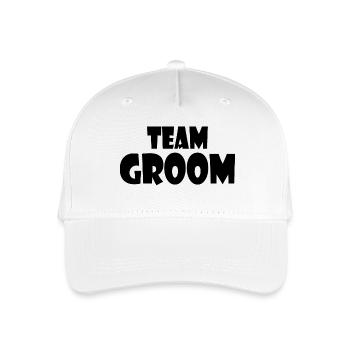 Team groom - Casquette de baseball bio Enfant - blanc - Devant