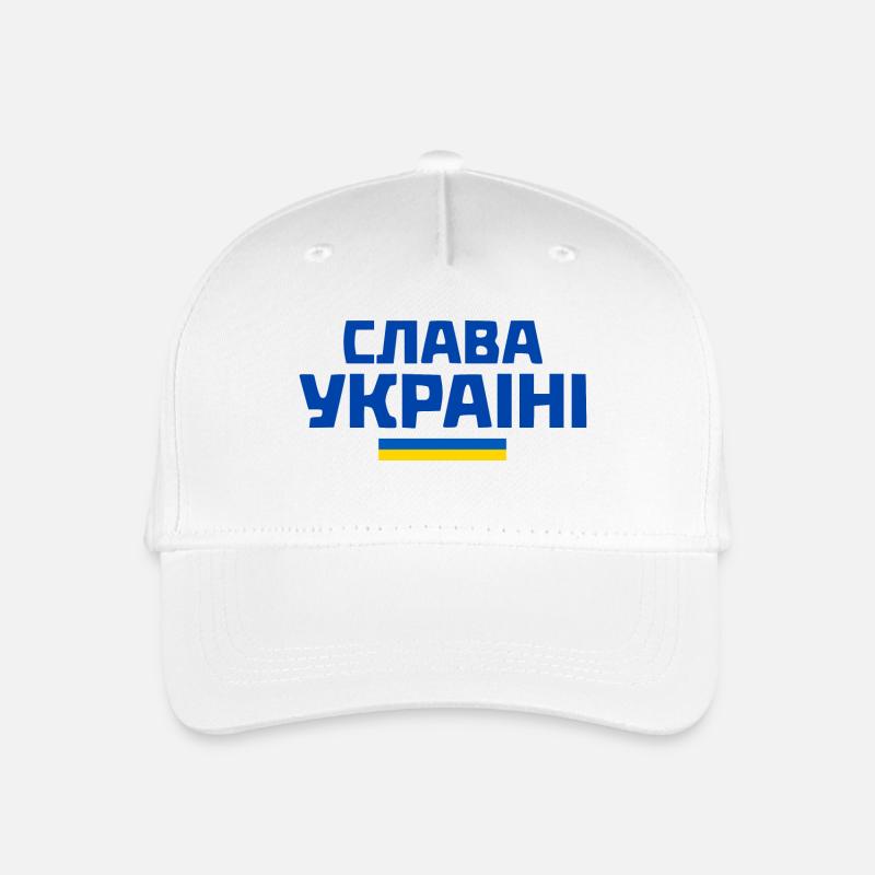 Slava ukraini - Kinder Bio Basecap - Weiß