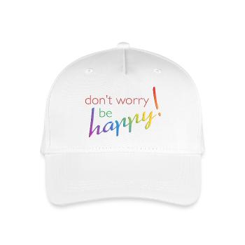 ne vous inquiétez pas - être heureux - Casquette de baseball bio Enfant - blanc - Devant