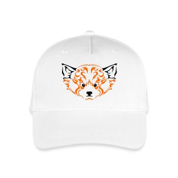 Panda1-roux - Casquette de baseball bio Enfant - blanc - Devant