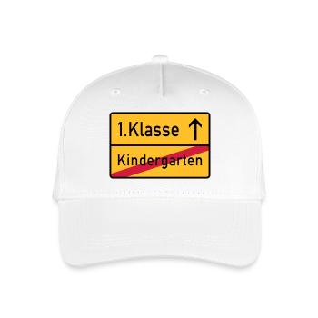erste klasse - Kinder Bio Basecap - Weiß - Vorne
