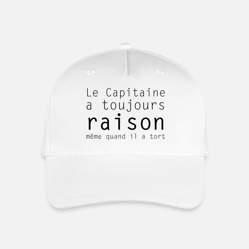 le capitaine - Casquette de baseball bio Enfant - blanc