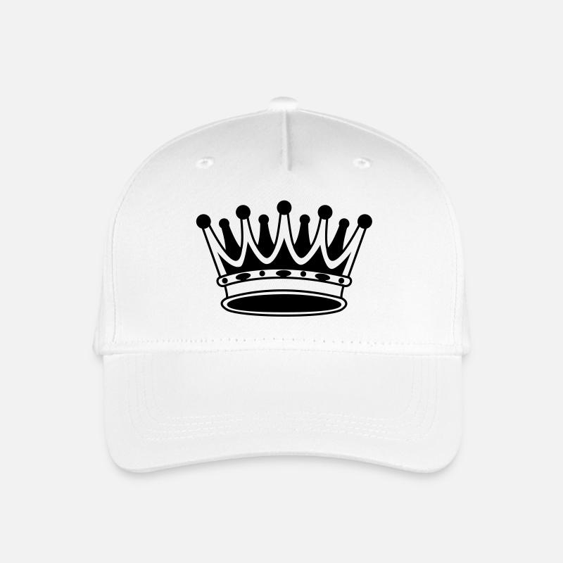 King Krone - Kinder Bio Basecap - Weiß