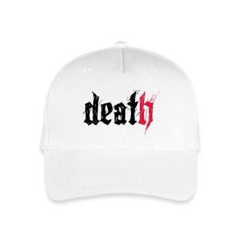 death - Organic Kids’ Baseball Cap - white - Front