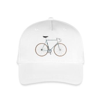 fixed gear bike - Organic Kids’ Baseball Cap - white - Front