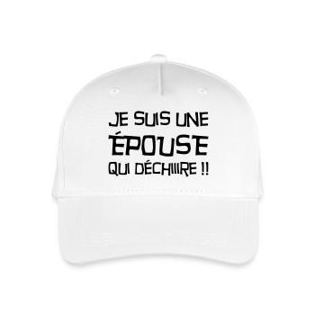 Epoux Mari Mariage Femme Wedding Amour Love - Organic Kids’ Baseball Cap - white - Front