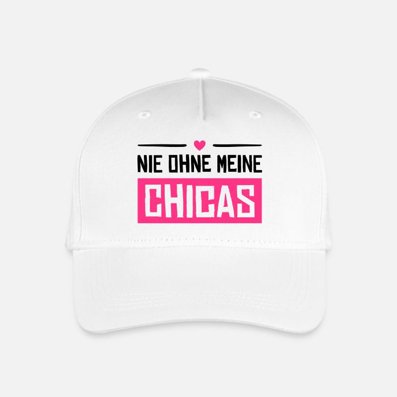 nie ohne meine chicas - Kinder Bio Basecap - Weiß