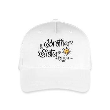 121021 frères et sœurs - Casquette de baseball bio Enfant - blanc - Devant