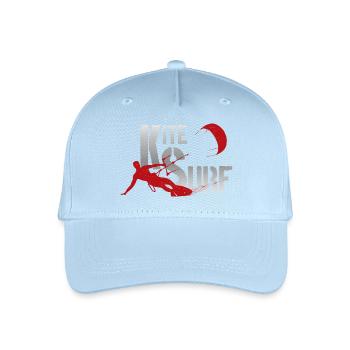 KITE SURFING - Organic Kids’ Baseball Cap - light blue - Front