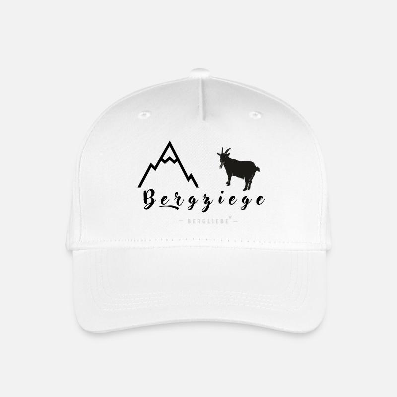 Bergziege - Kinder Bio Basecap - Weiß