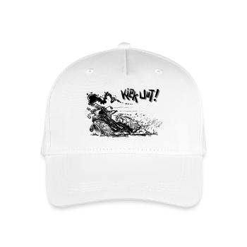 Snap uut droite - Casquette de baseball bio Enfant - blanc - Devant