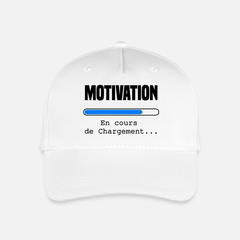 Motivation lädt - Kinder Bio Basecap - Weiß