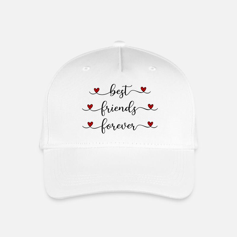 beste Freunde - Kinder Bio Basecap - Weiß