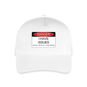 I have Issues - Organic Kids’ Baseball Cap - white - Front