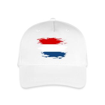 Drapeau hollandais utilisé design - Casquette de baseball bio Enfant - blanc - Devant