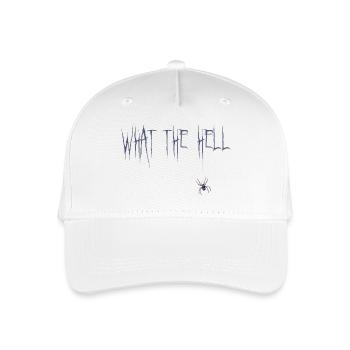 What the hell - Organic Kids’ Baseball Cap - white - Front
