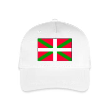 Baskische Flagge - Kinder Bio Basecap - Weiß - Vorne