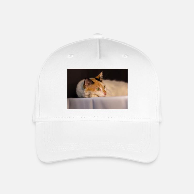 Die Katze - Kinder Bio Basecap - Weiß