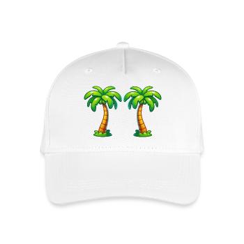 palmen - Kinder Bio Basecap - Weiß - Vorne