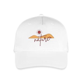 Nature - Kinder Bio Basecap - Weiß - Vorne