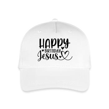 Happy Birthday Jesus - Organic Kids’ Baseball Cap - white - Front
