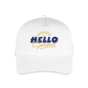 Hallo Sommer - Kinder Bio Basecap - Weiß - Vorne