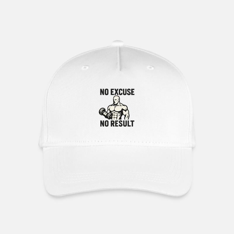 FITNESS No Excuse - Kinder Bio Basecap - Weiß