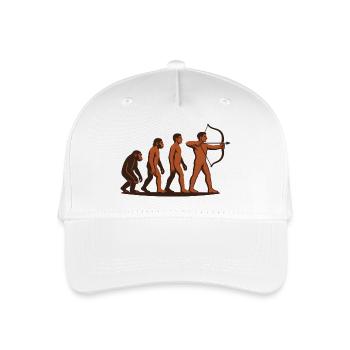 Evolution Bogenschießen Bogen Ziel Bogenschütze - Kinder Bio Basecap - Weiß - Vorne