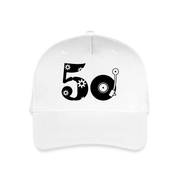 Années 50 Années cinquante - Casquette de baseball bio Enfant - blanc - Devant