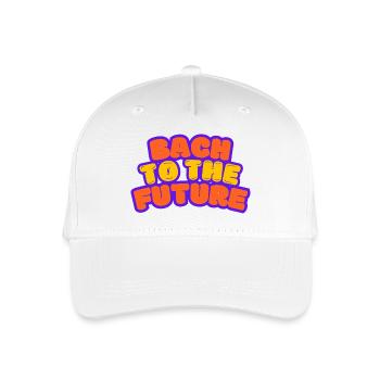 Bach to the Future Johann Sebastian Bach - Kinder Bio Basecap - Weiß - Vorne