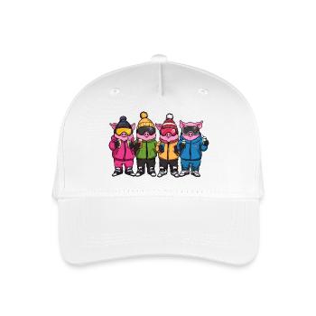 L’équipe de ski de Schweine Pistensau - Casquette de baseball bio Enfant - blanc - Devant