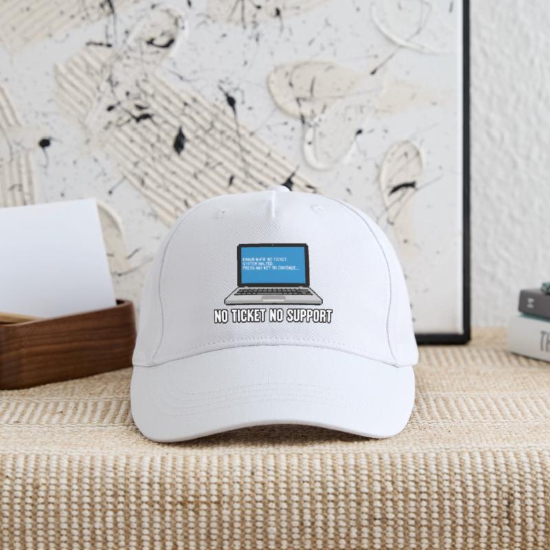 Pas de ticket pas de support Admin IT-Support Spruch Casquette de baseball bio Enfant