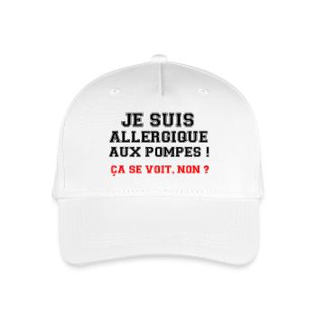 I'm allergic to pumps! - Organic Kids’ Baseball Cap - white - Front