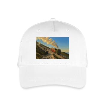 Snowdon Mountain Dampflokomotive - Kinder Bio Basecap - Weiß - Vorne