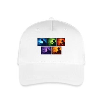 Multi-Screen Code Shadow - Organic Kids’ Baseball Cap - white - Front