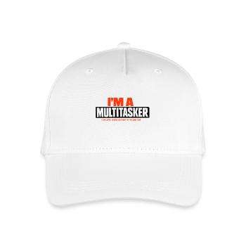 Multitasker Listen Ignore Forget - Organic Kids’ Baseball Cap - white - Front