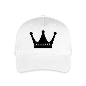 Crown - Organic Kids’ Baseball Cap - white - Front