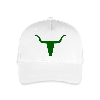Motif du crâne de taureau en longhorn - Casquette de baseball bio Enfant - blanc - Devant