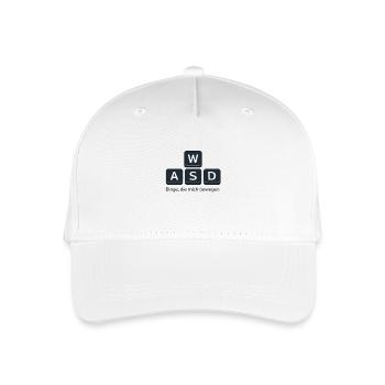 Dinge Die Mich Bewegen WASD PC - Kinder Bio Basecap - Weiß - Vorne