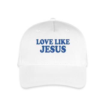 Love like jesus - Kinder Bio Basecap - Weiß - Vorne